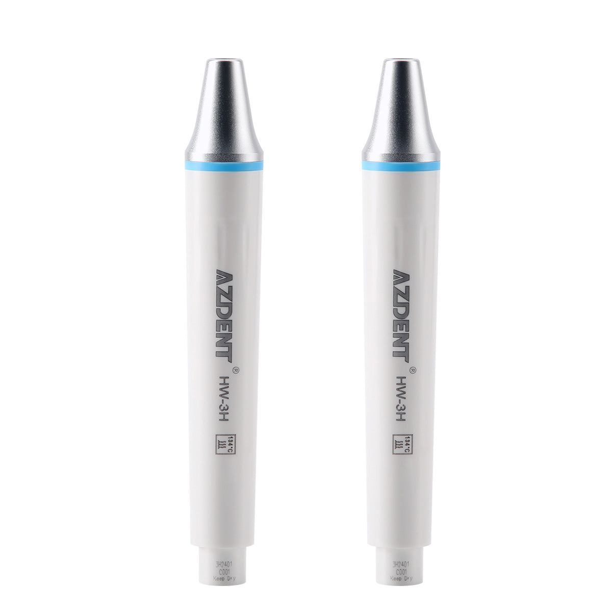 2 Pcs AZDENT Dental Ultrasonic Scaler Piezo Handpiece HW-3H Aluminum Alloy Cover - azdentall.com