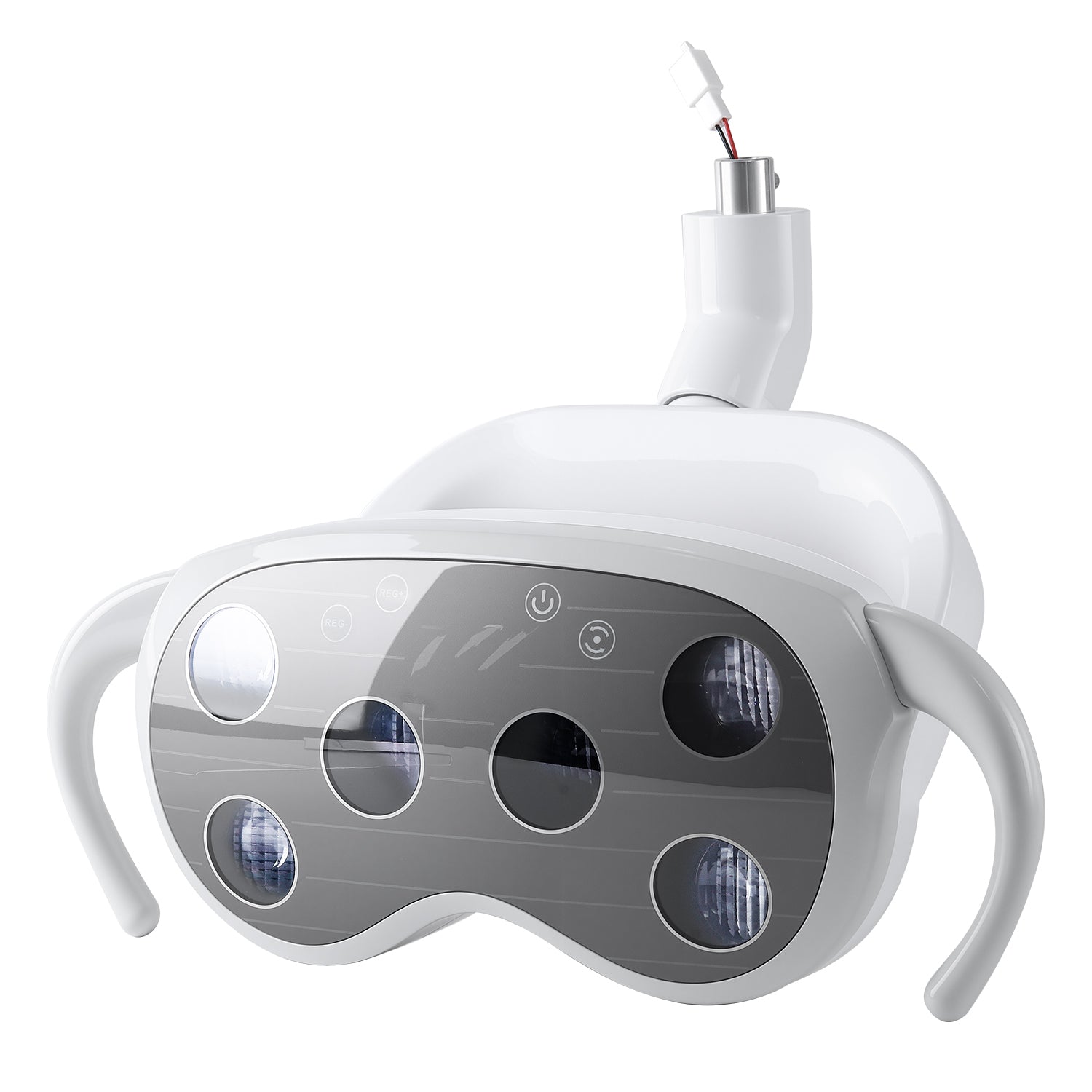 Dental Unit Chair LED Oral Light Lamp with LCD Display 6 Lights 9W Dual-Color Adjustable - azdentall.com