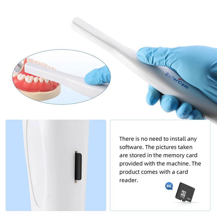 Dental USB Intraoral Camera Oral Endoscope 8 LED Lights VGA Interface 8GB SD Memory Card - azdentall.com