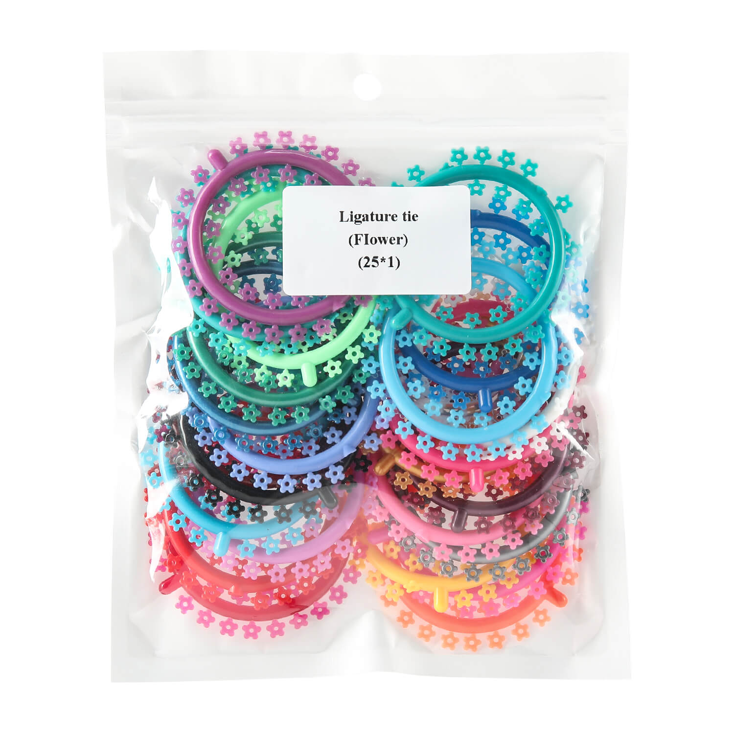 Dental Orthodontics Cartoon Elastic Ligature Ties Cat/Flower Type 1000pcs/Pack - azdentall.com