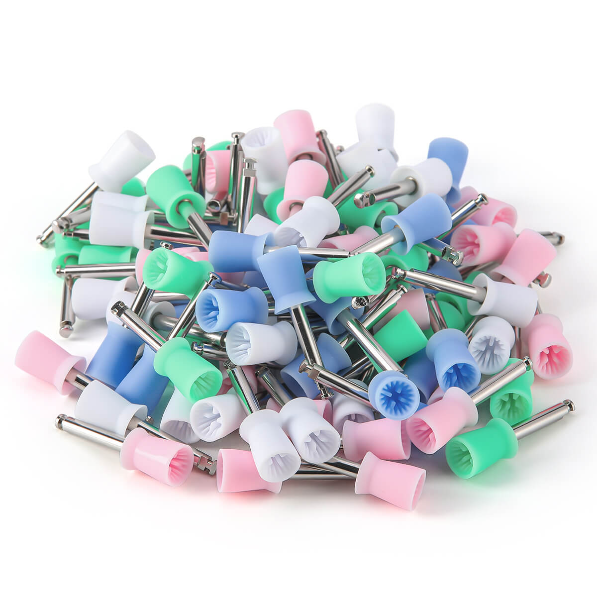 AZDENT Dental Rubber Polishing Prophy Cup Brushes RA2.35mm For Contra-angle Handpiece 100pcs/Box - azdentall.com