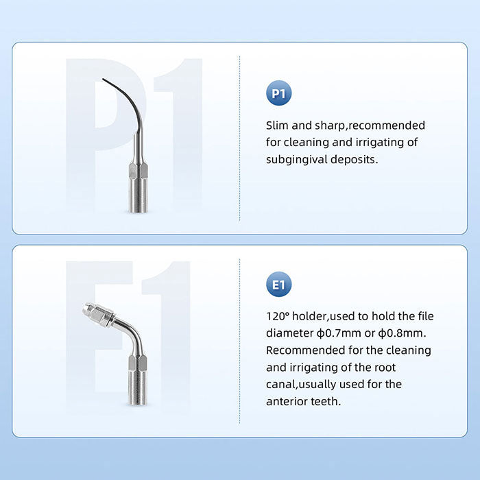 AZDENT Dental LED Ultrasonic Scaler Handpiece HW-5L & Tips G1 G2 P1 E1 Kit - azdentall.com