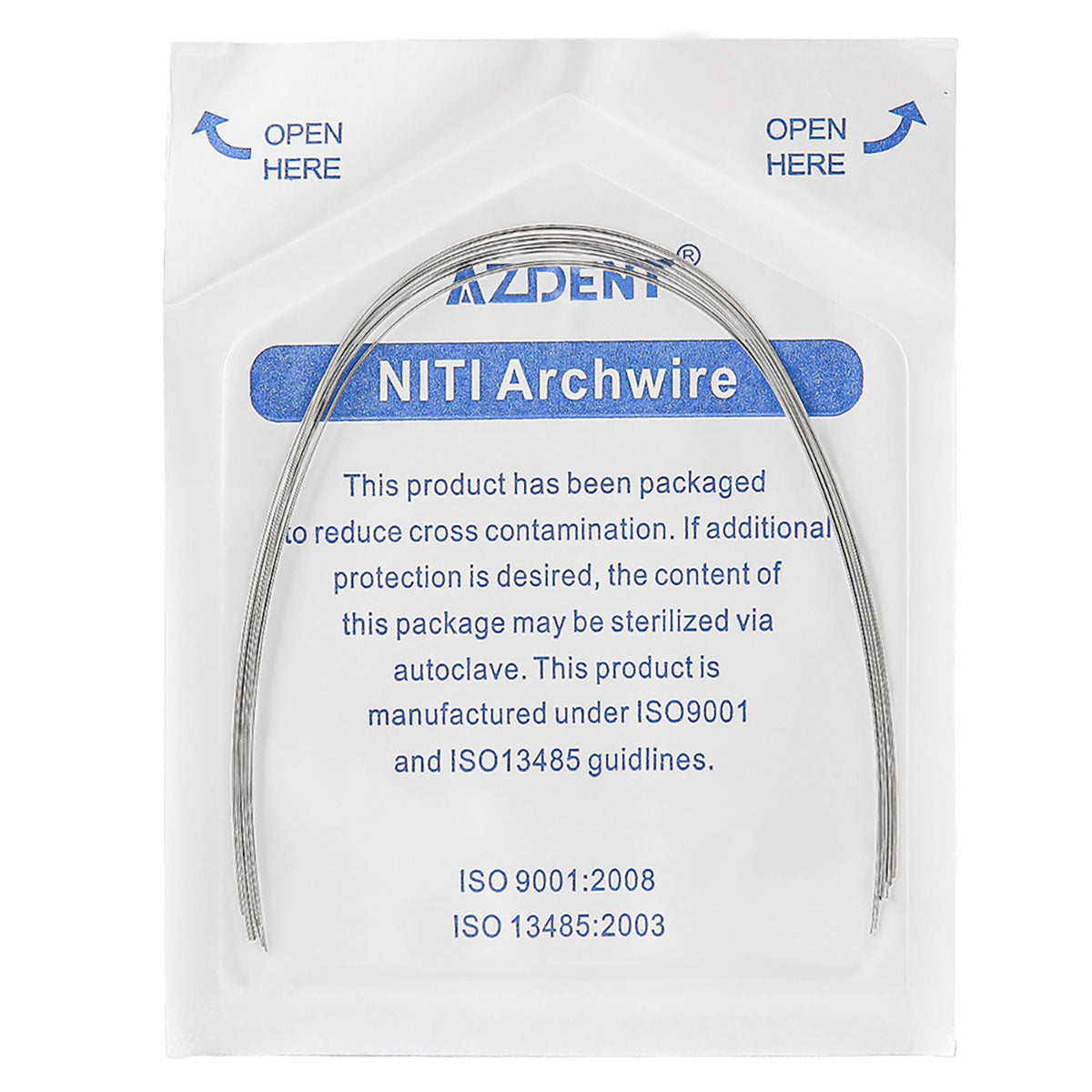 AZDENT Dental Orthodontic Arch Wire NiTi Expanded Round 0.012 10pcs/Pack - azdentall.com