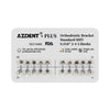 AZDENT PLUS Dental Metal Brackets Braces Standard MBT .018 Hooks 3-4-5 20pcs/Pack - azdentall.com