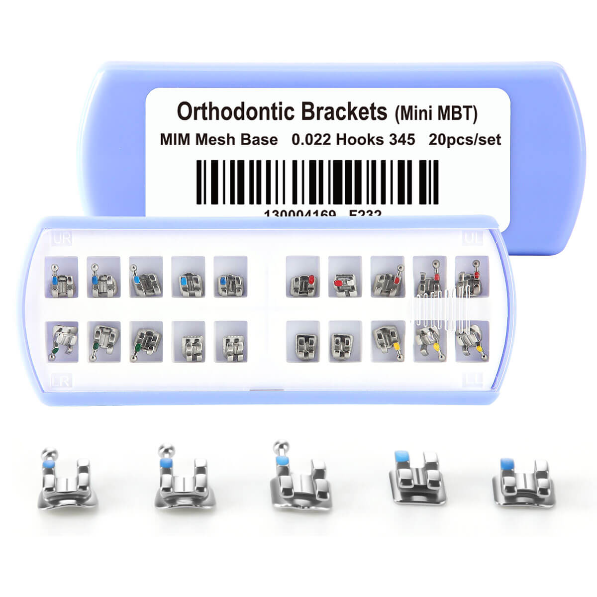 Dental Metal Brackets Braces Mesh Base Mini Roth/MBT 0.022
