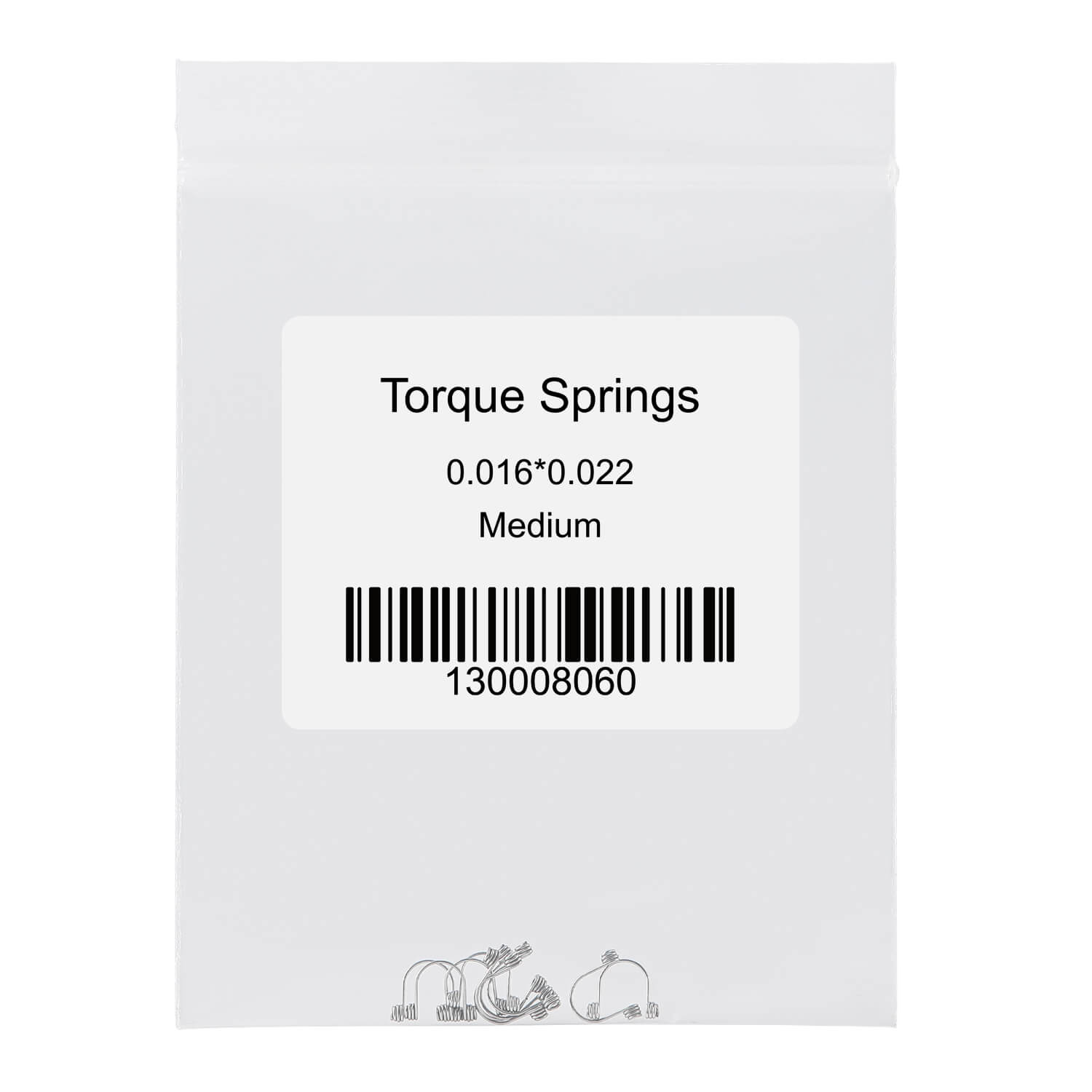 Dental Anterior Teeth Torque Rectangular Springs 0.016*0.022 Medium 10pcs/Bag - azdentall.com