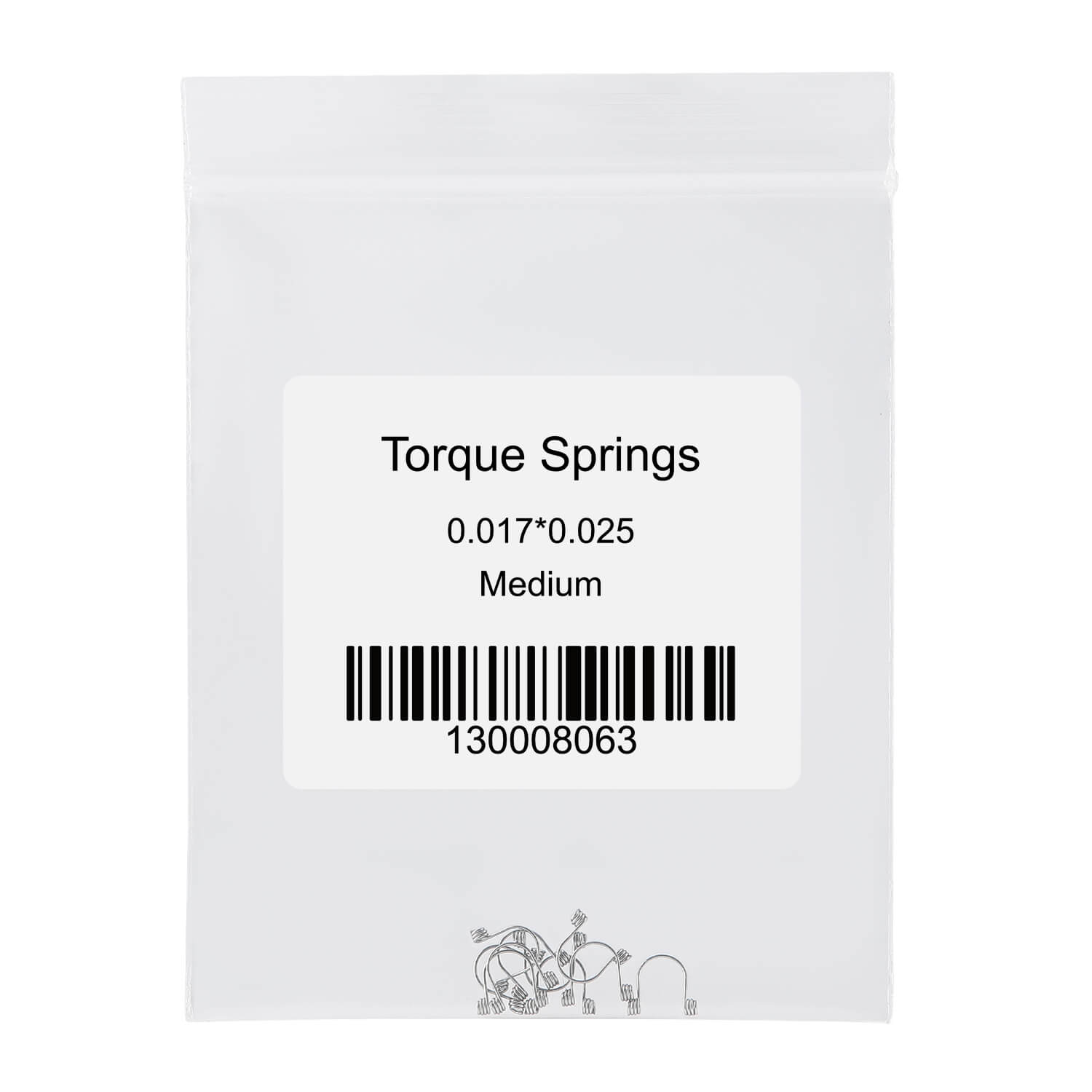 Dental Anterior Teeth Torque Rectangular Springs 0.017*0.025 Medium 10pcs/Bag - azdentall.com