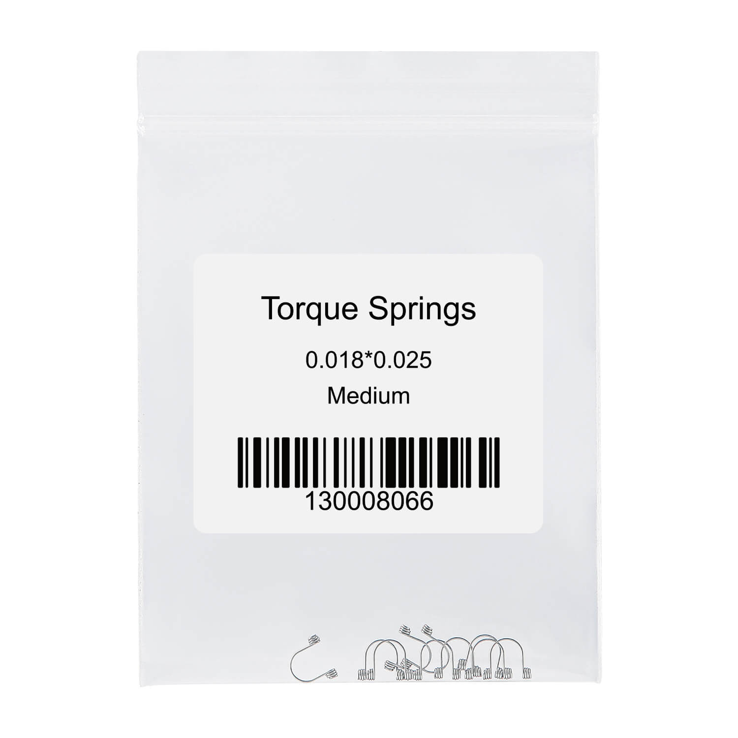 Dental Anterior Teeth Torque Rectangular Springs 0.018*0.025 Medium 10pcs/Bag - azdentall.com