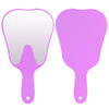 Dental Mouth Mirror Teeth Shaped Mirror Handheld Unbreakable Plastic - azdentall.com