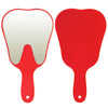 Dental Mouth Mirror Teeth Shaped Mirror Handheld Unbreakable Plastic - azdentall.com