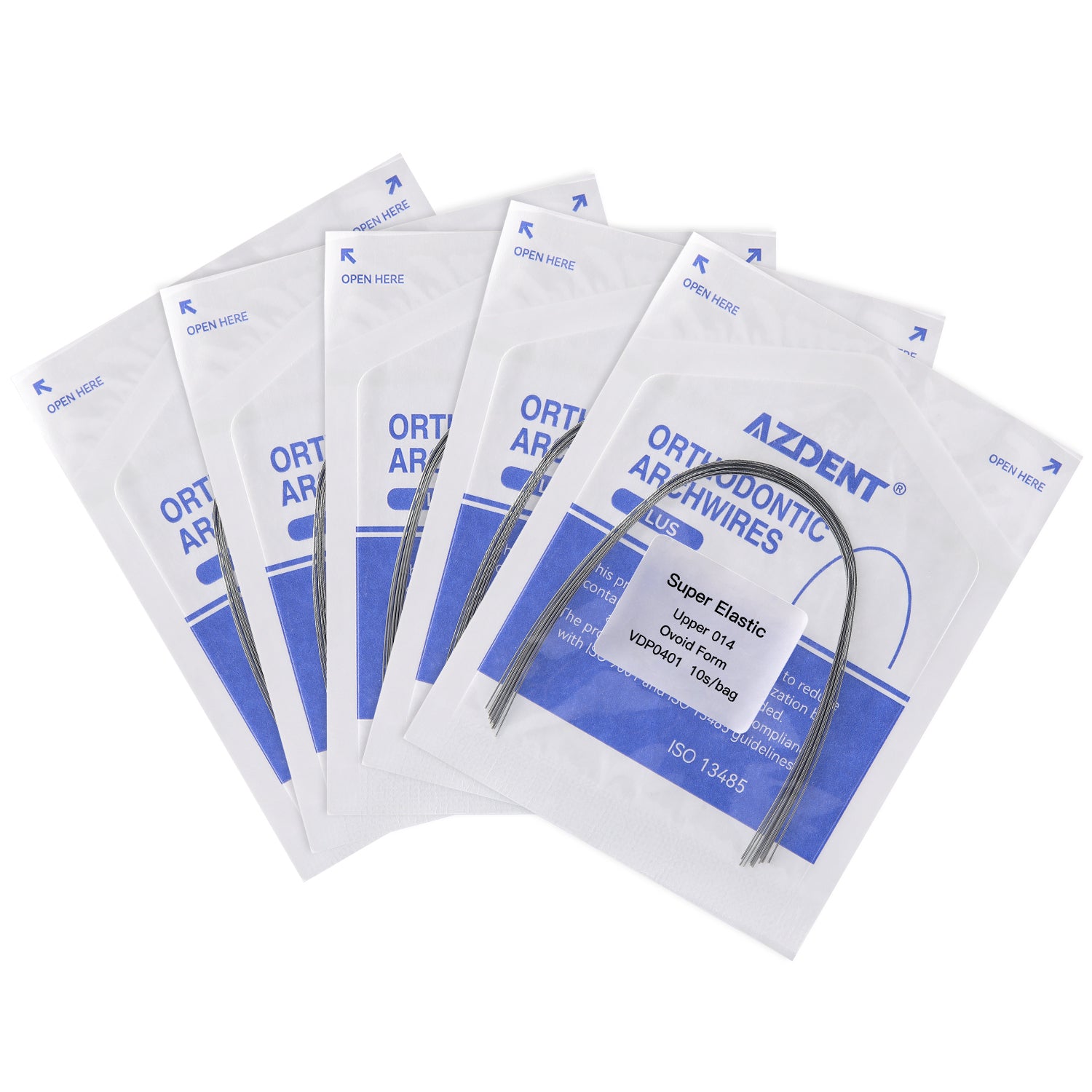 AZDENT PLUS Archwire Niti Super Elastic Natural Round Full Size 10pcs/Pack - azdentall.com