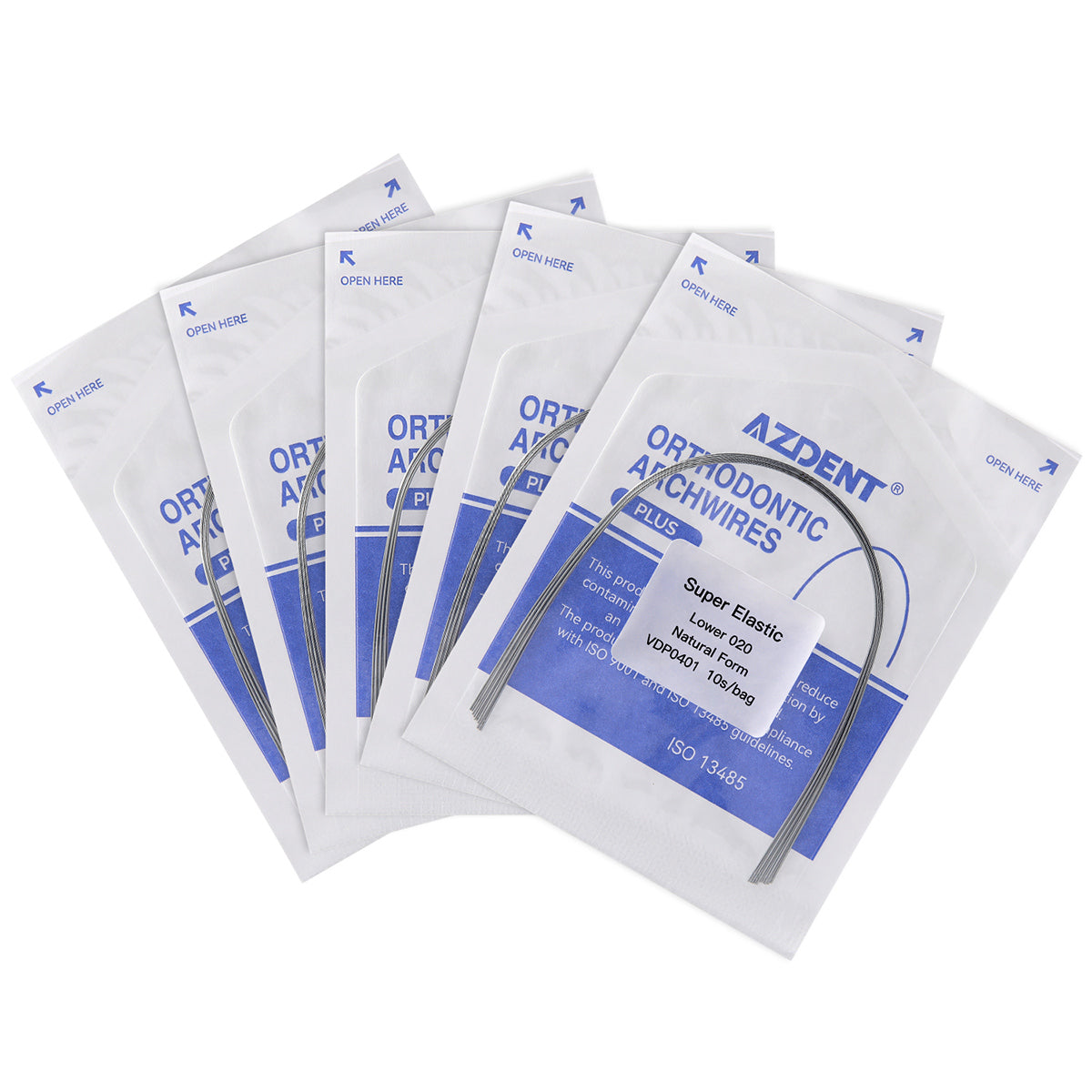 AZDENT PLUS Archwire Niti Super Elastic Natural Round Full Size 10pcs/Pack - azdentall.com