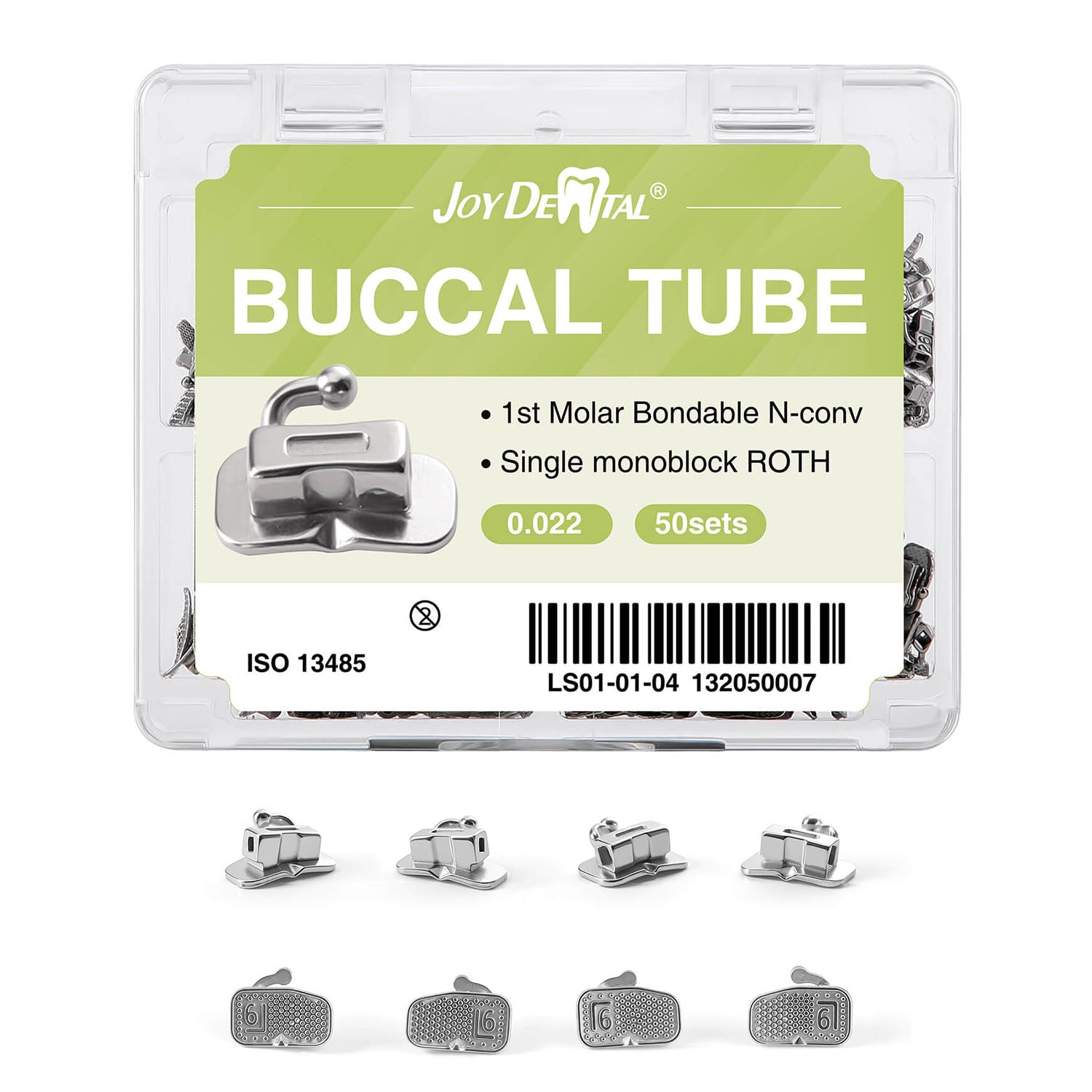 Buccal Tube 1st Molar Bondable monoblock Non-Convertible Single Roth/MBT 0.018/ 0.022 200pcs/Box - azdentall.com