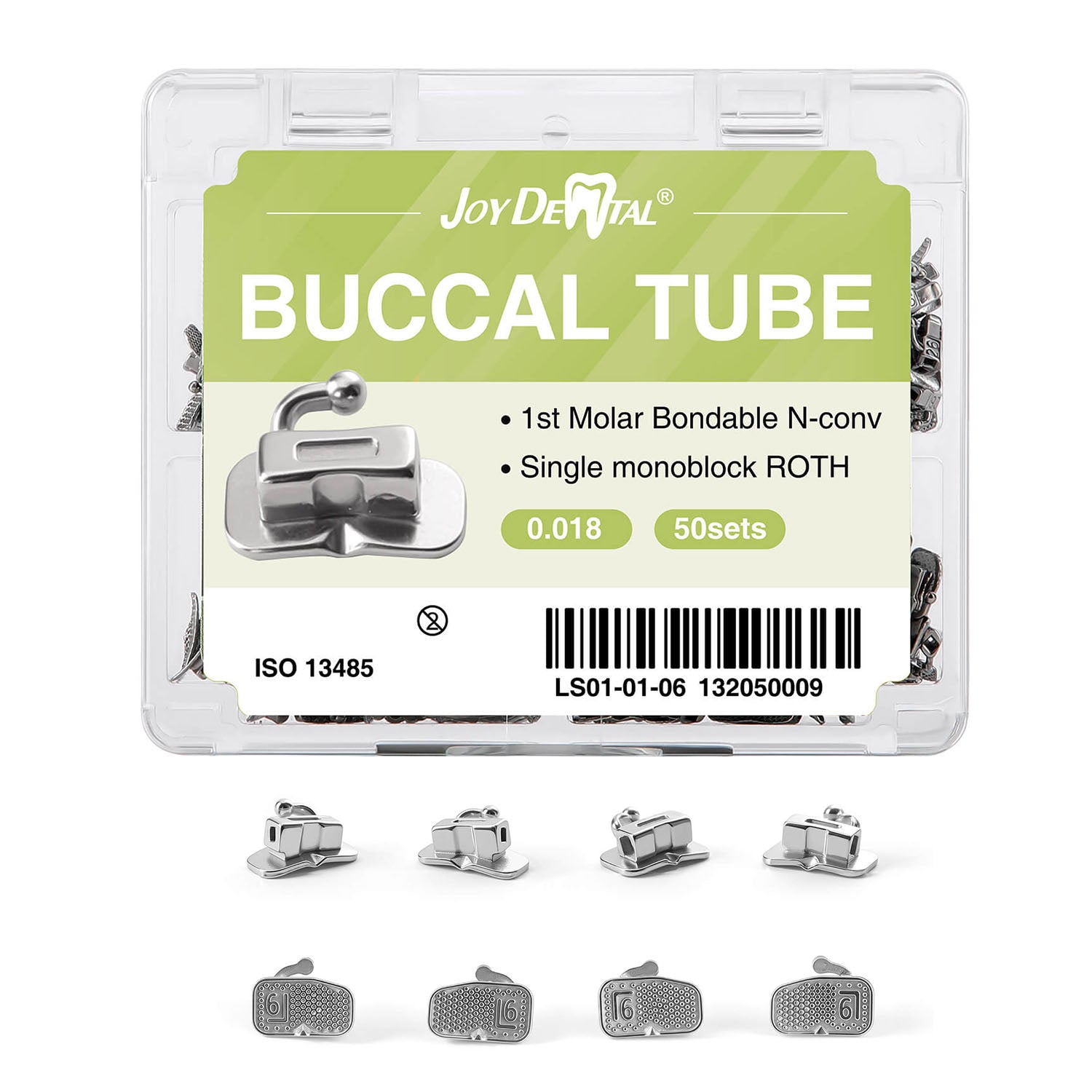 Buccal Tube 1st Molar Bondable monoblock Non-Convertible Single Roth/MBT 0.018/ 0.022 200pcs/Box - azdentall.com