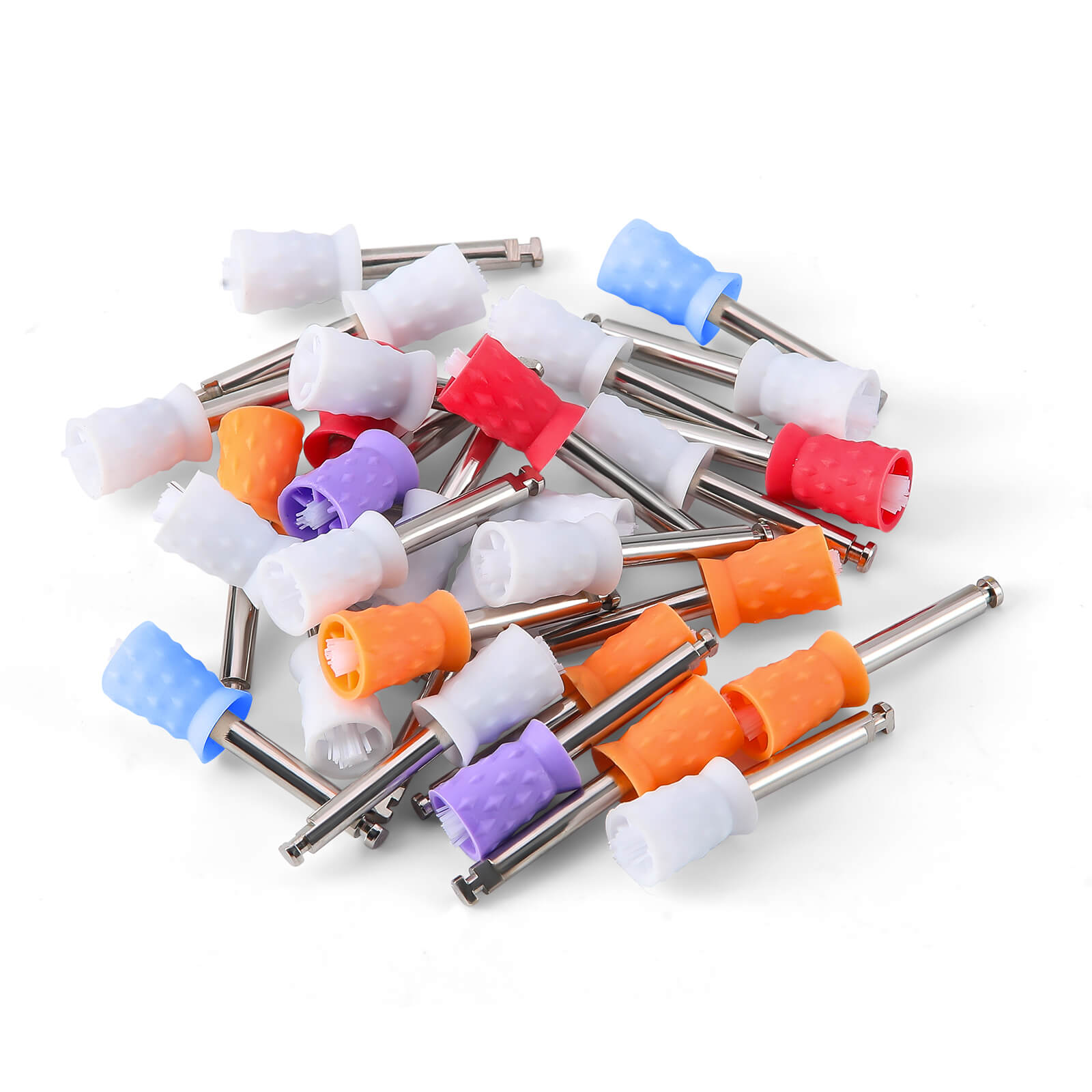 AZDENT Dental Rubber Dual-use Polishing Prophy Cup Brush Soft/Hard Cup RA2.35mm 10pcs/Box - azdentall.com