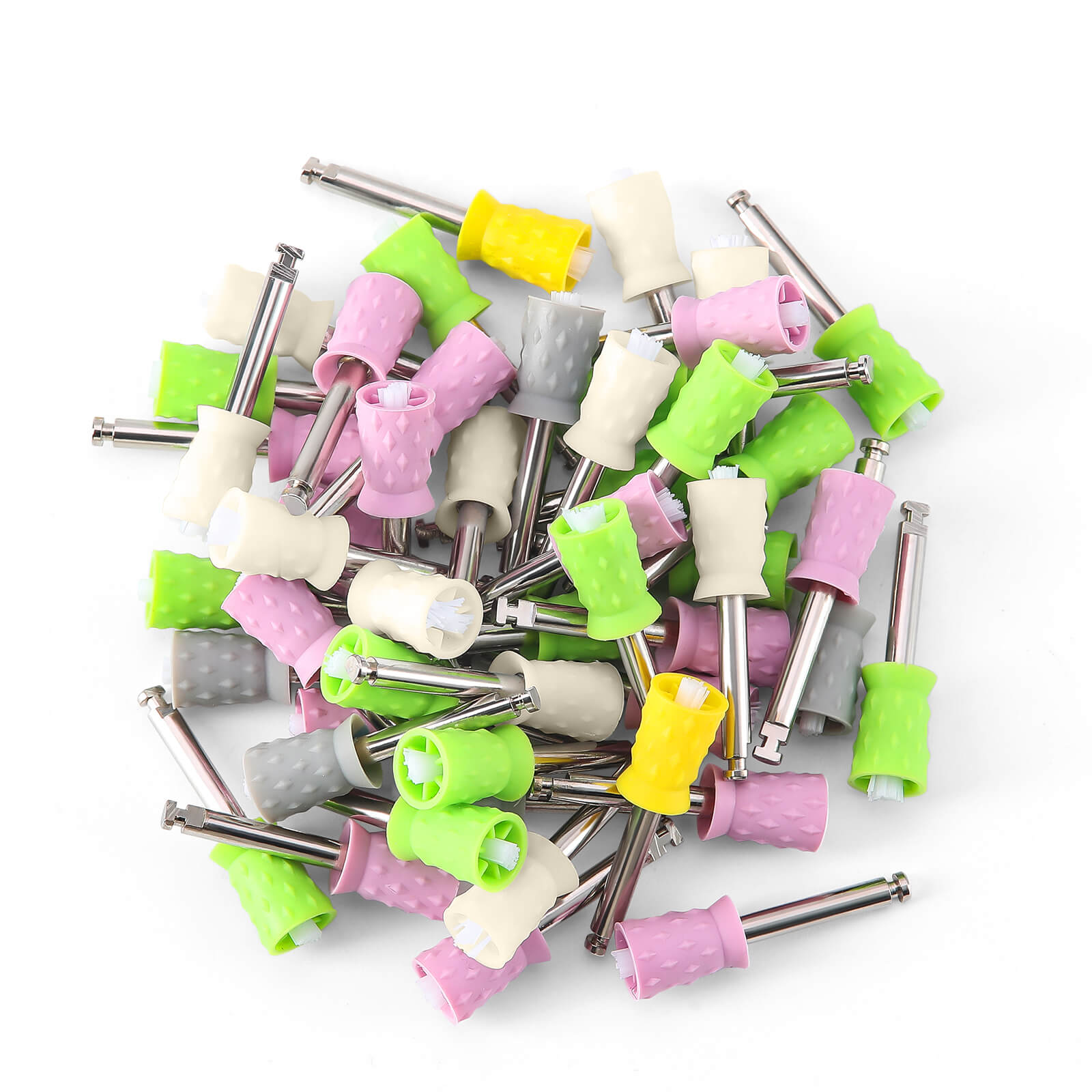 AZDENT Dental Rubber Dual-use Polishing Prophy Cup Brush Soft/Hard Cup RA2.35mm 10pcs/Box - azdentall.com