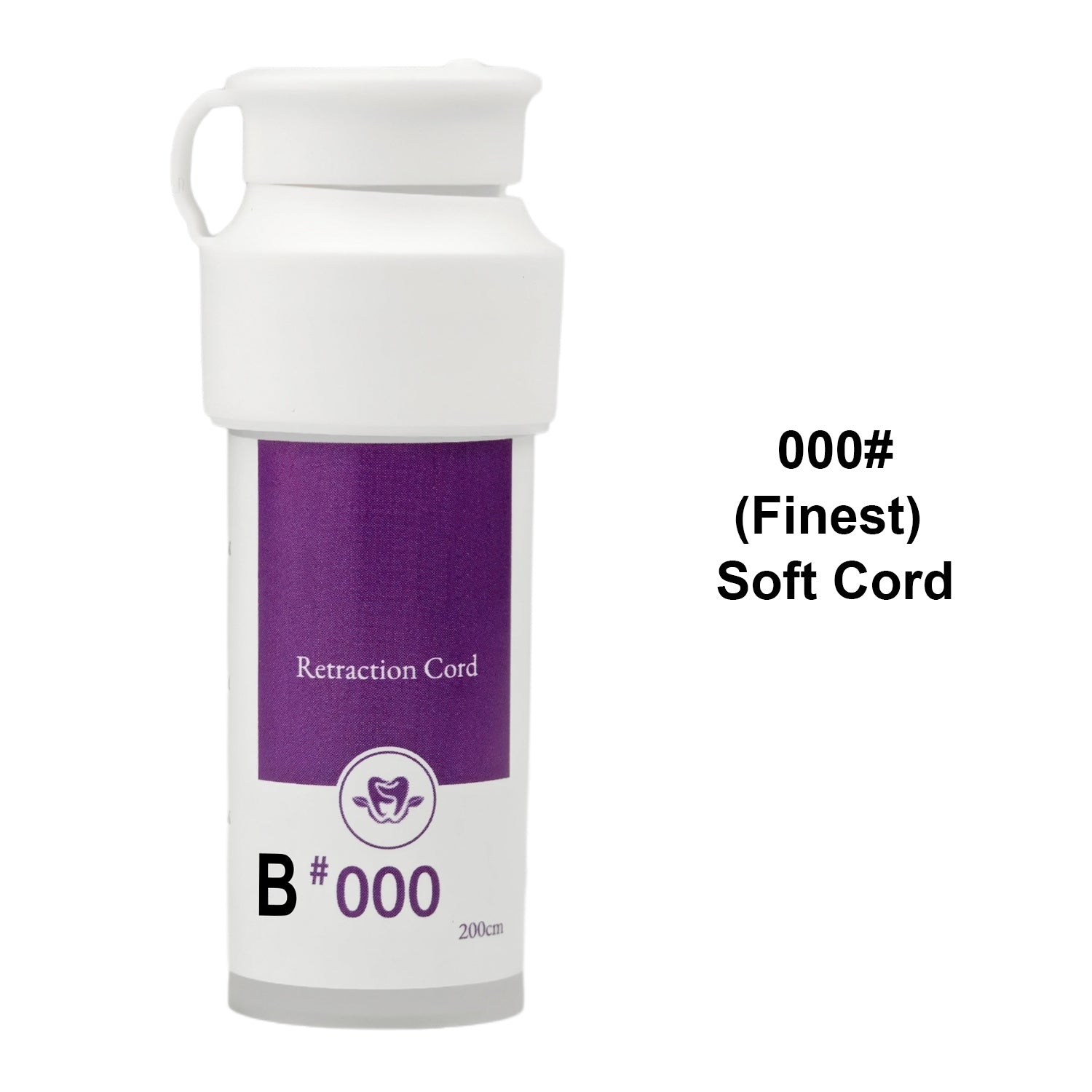 Dental Gingival Retraction Cord Cotton Soft Line #000 2m/Bottle - azdentall.com