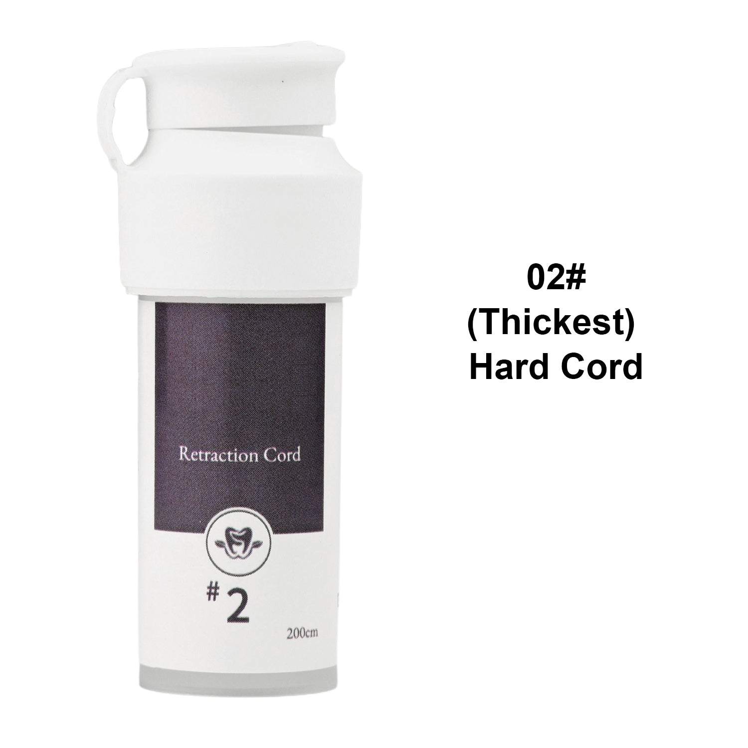 Dental Gingival Retraction Cord Cotton Hard Line 5 Sizes #2 2m/Bottle - azdentall.com