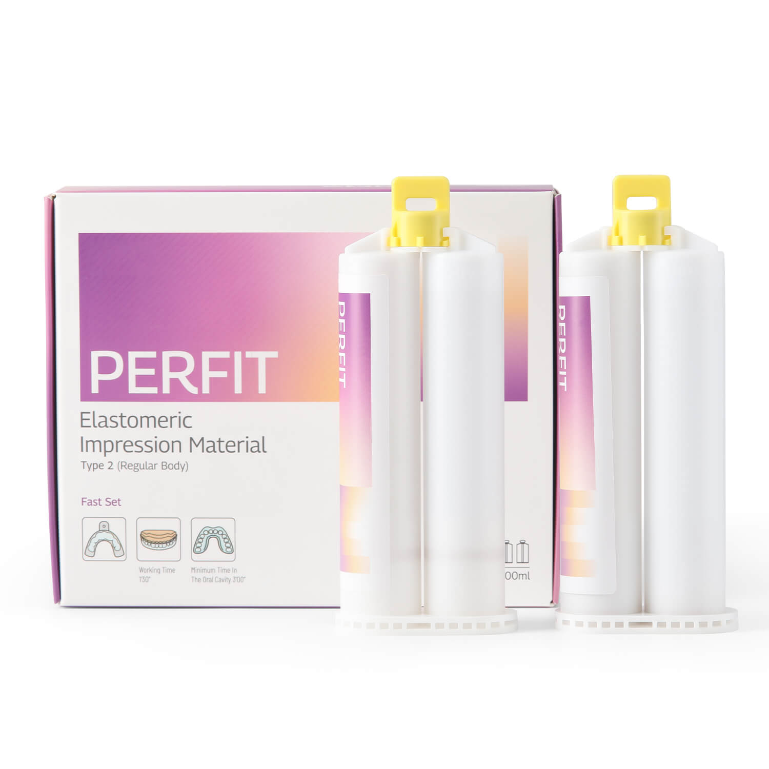 Dental Elastomeric Impression Material Transparent Type2 Regular Body Fast Set Cartridge 50ml*2 - azdentall.com