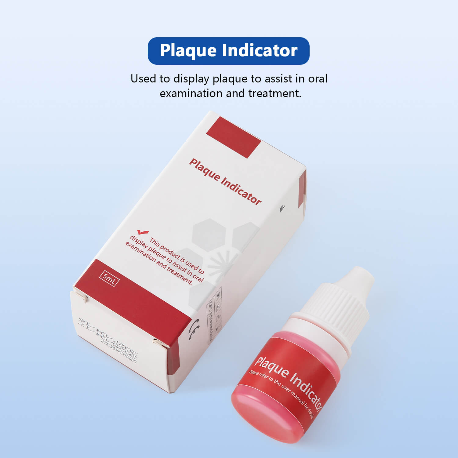 Dental Plaque Disclosing Agent Oral Tartar Test Examination Plaque Indicator 5ml - azdentall.com
