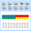 Dental Metal Brackets Braces Mesh Base Mini Roth/MBT 0.022" 345 Hooks 20pcs/Set - azdentall.com
