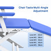 Dental Portable Chair Simple Type-Folding Chair With LED Cold Light Blue - azdentall.com