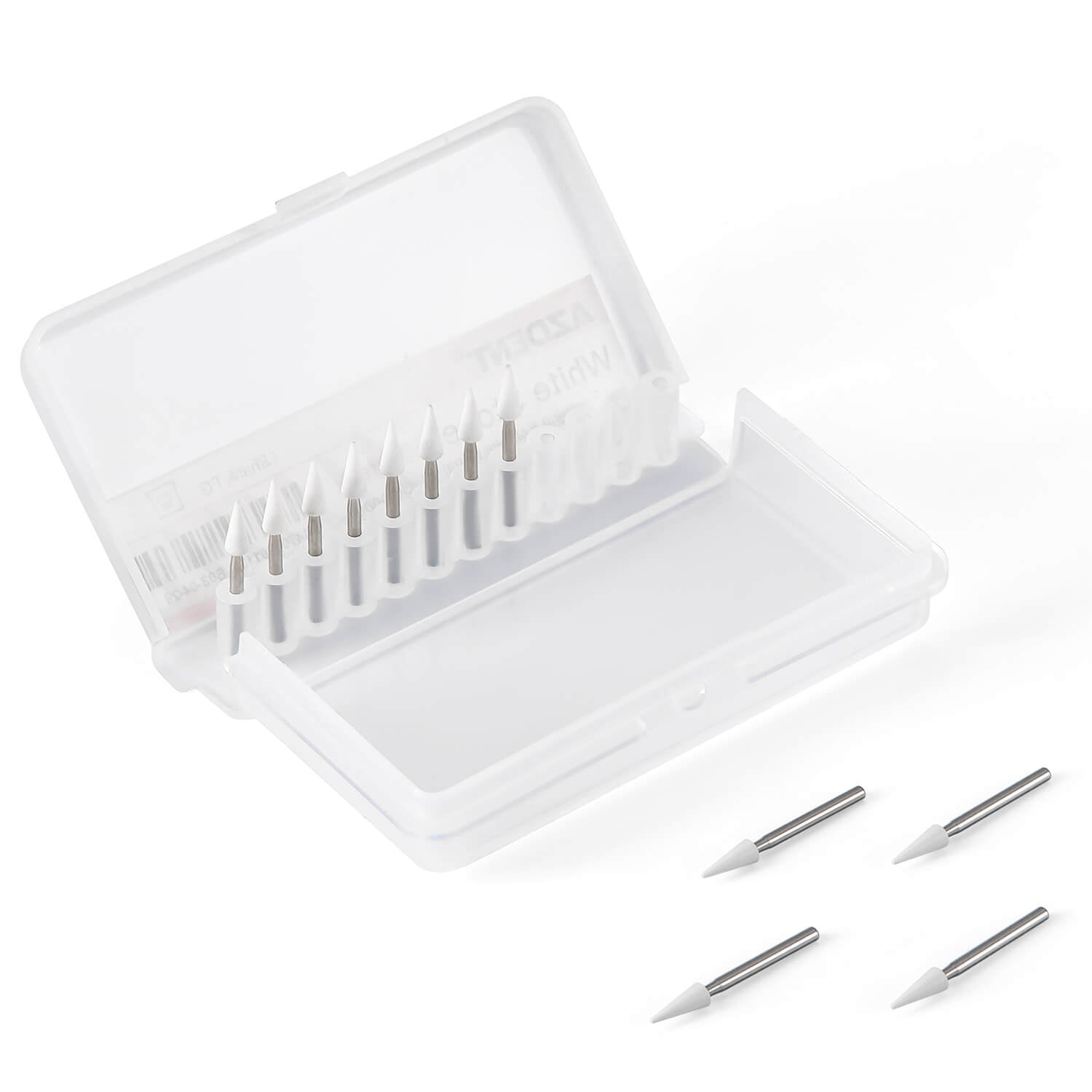 AZDENT Dental Polishing FG Burs Cone Shape White Stone 12pcs/Kit - azdentall.com