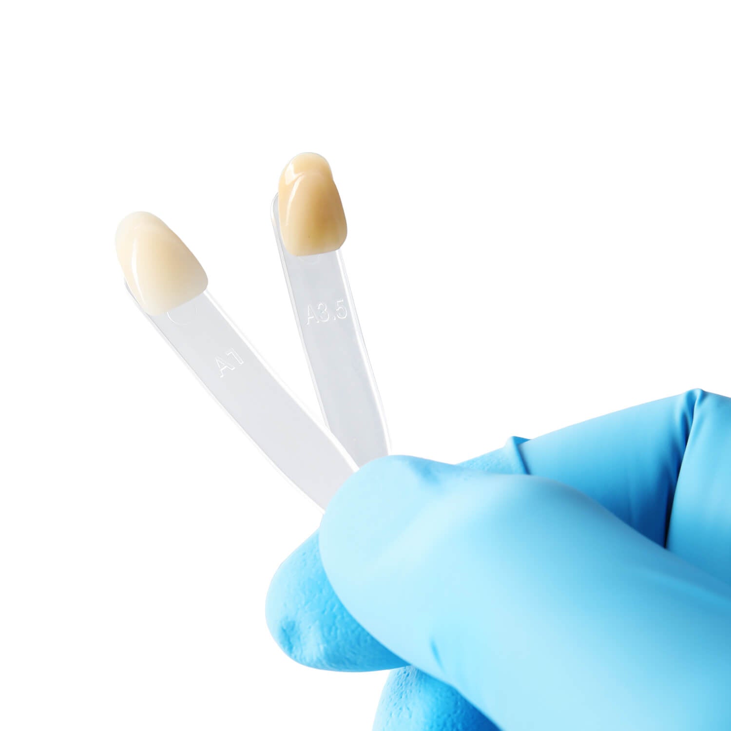 Dental Acrylic Teeth Shade Guide Porcelain Bleached Teeth Guide 2-Layer 16 Shade - azdentall.com