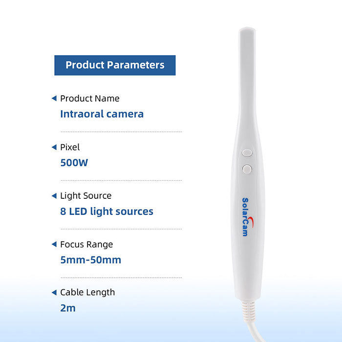 Dental USB Intraoral Camera Oral Endoscope 8 LED Lights VGA Interface 8GB SD Memory Card - azdentall.com