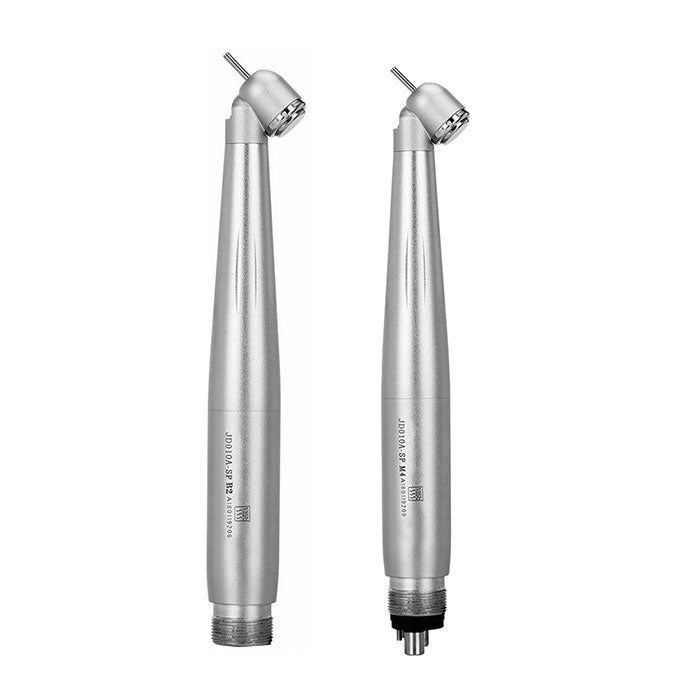 Dental High Speed Handpiece 45 Degree Standard Head Push Button E-Generator LED 2/4 Hole-azdentall.com