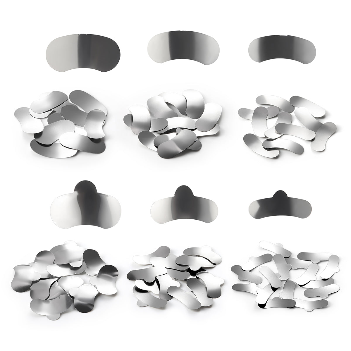 Dental Sectional Contoured Metal Matrices Matrix Ring With 40Pcs Silicone Delta Wedges 100Pcs/Box