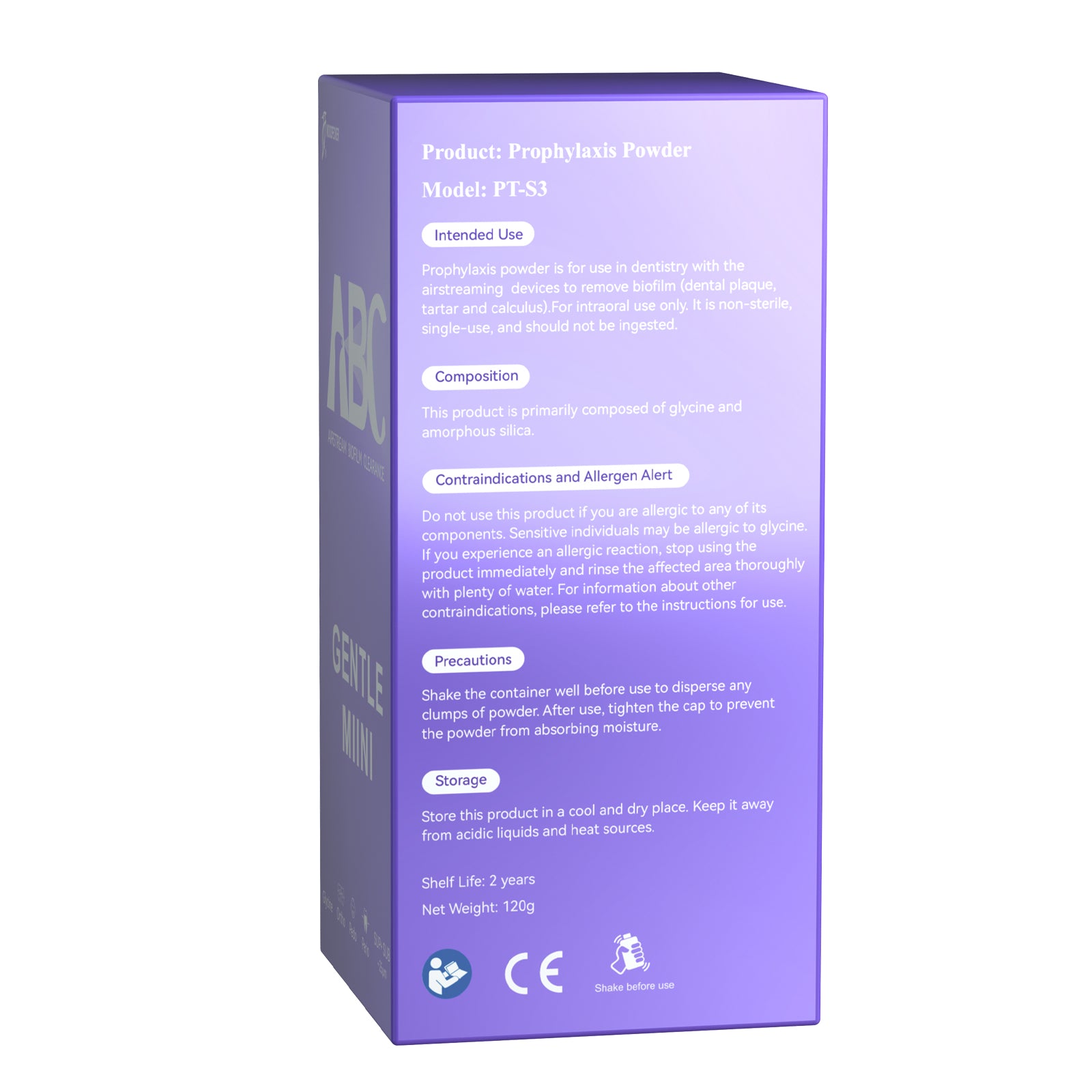 Woodpecker Prophy Air Polisher Prophylaxis Powder 25um Glycine for Supragingival & Subgingival Scaling #GENTLE MINI - azdentall.com