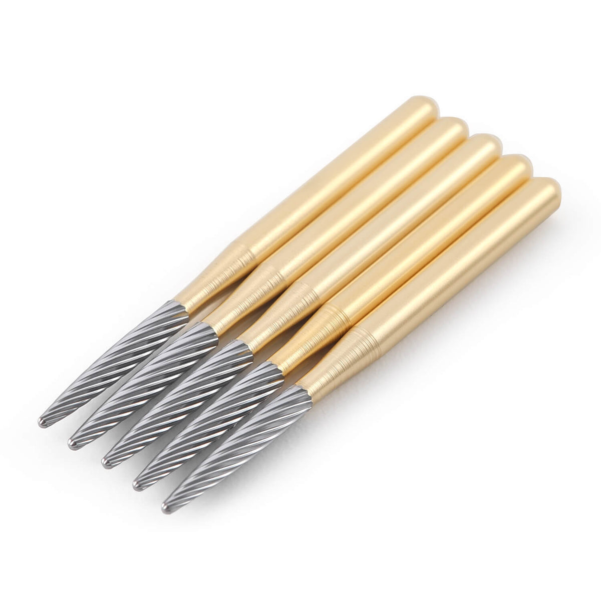 AZDENT Dental Tungsten Carbide Burs FG48L-012 Trimming & Finishing Taper Fissure 5pcs/Box - azdentall.com