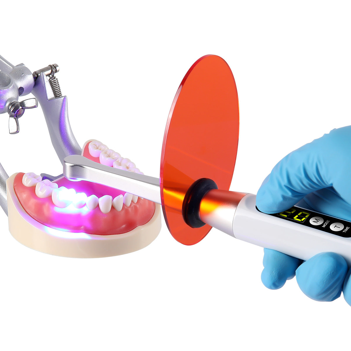 AZDENT Dental LED Curing Light Wireless 2200mW/cm² 1 Sec Curing 3 Modes - azdentall.com