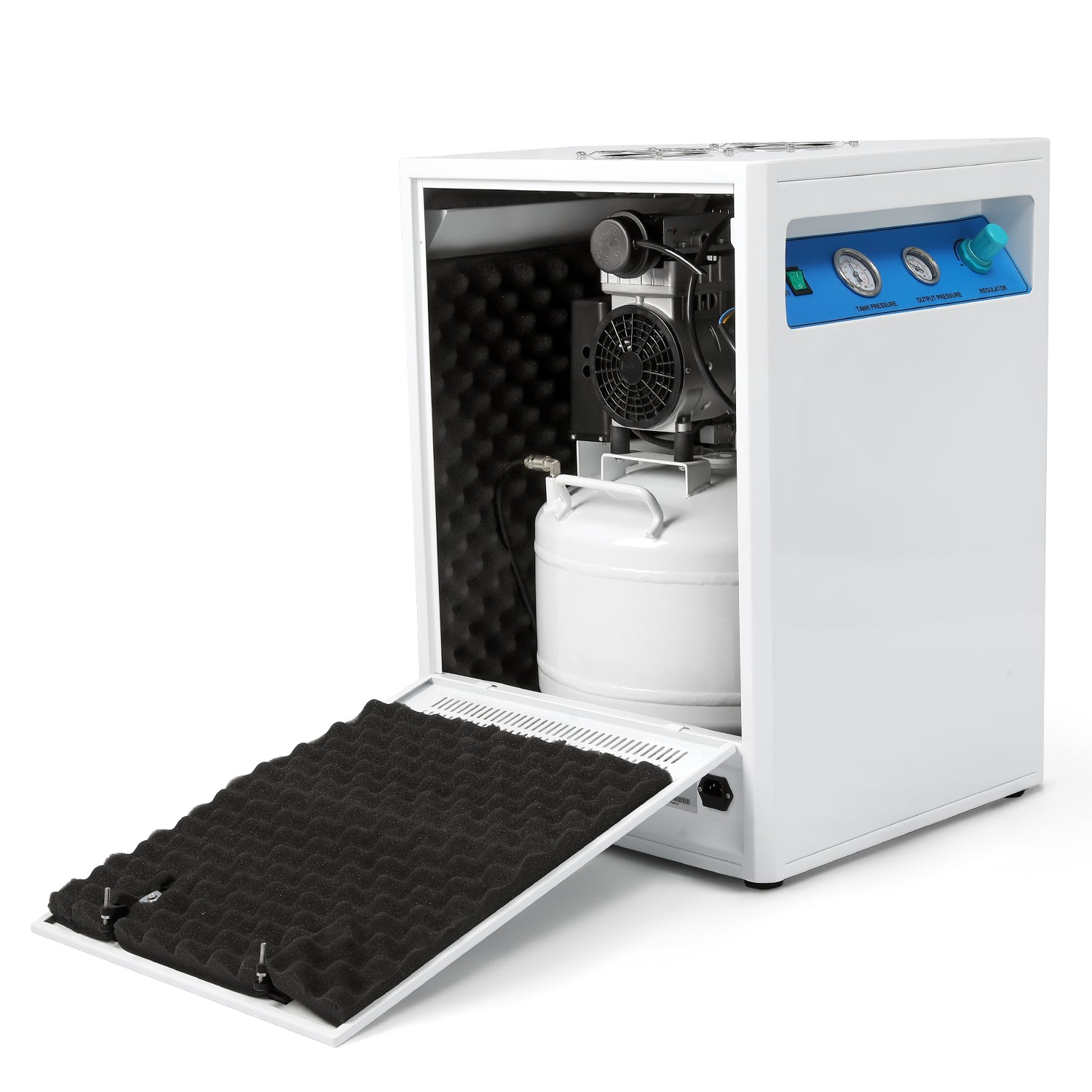 Dental 40L 800W Silent Oil Free Air Compressor GA02X for 2PCS Dental Chair with Soundproof Box - azdentall.com