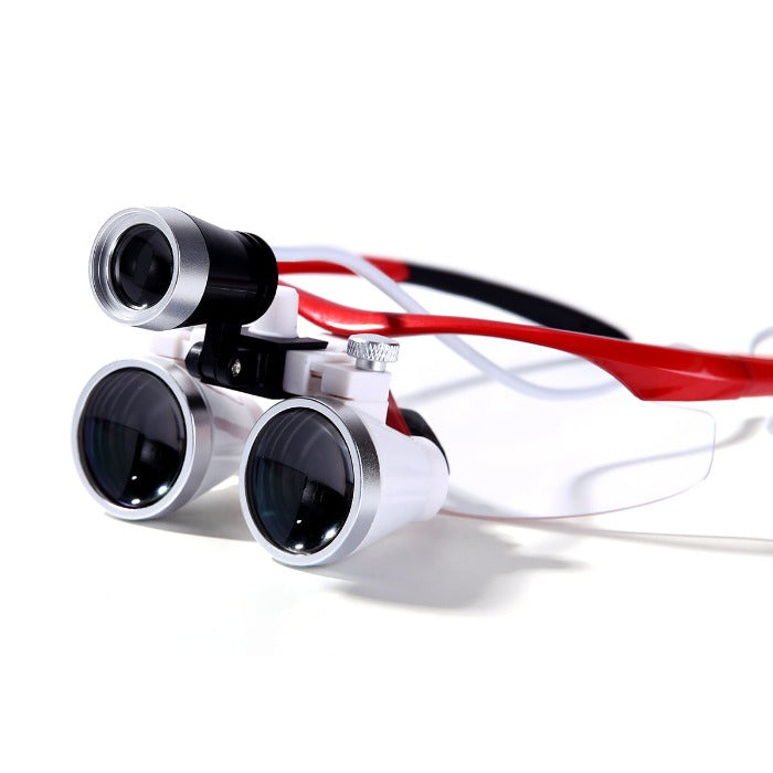 Loupes 3.5X 420mm Binocular Optical Glasses Metal Frame Magnifier