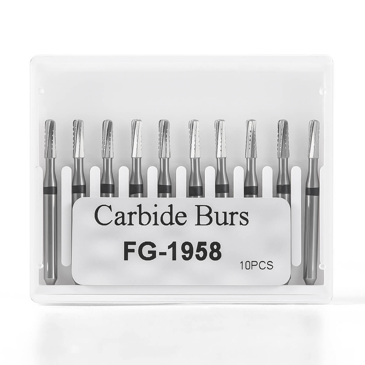 Dental Tungsten Carbide Bur FG 1958 Metal Cutting 10pcs/Box - azdentall.com