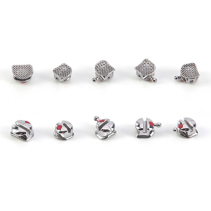 Parentesi Graffe Ortodontiche Attacchi Ortodontici Autoleganti In Metallo AZDENT - Parentesi Graffe Roth/MBT .022 Con Ganci, Per Laboratorio Staffe Dentali ROTH MBT .022 - Foto 7