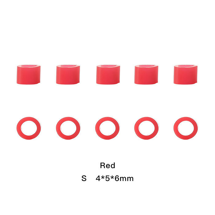 Dental Color Code Rings Universal Silicone Autoclavable S  Red 100pcs/Box - azdentall.com