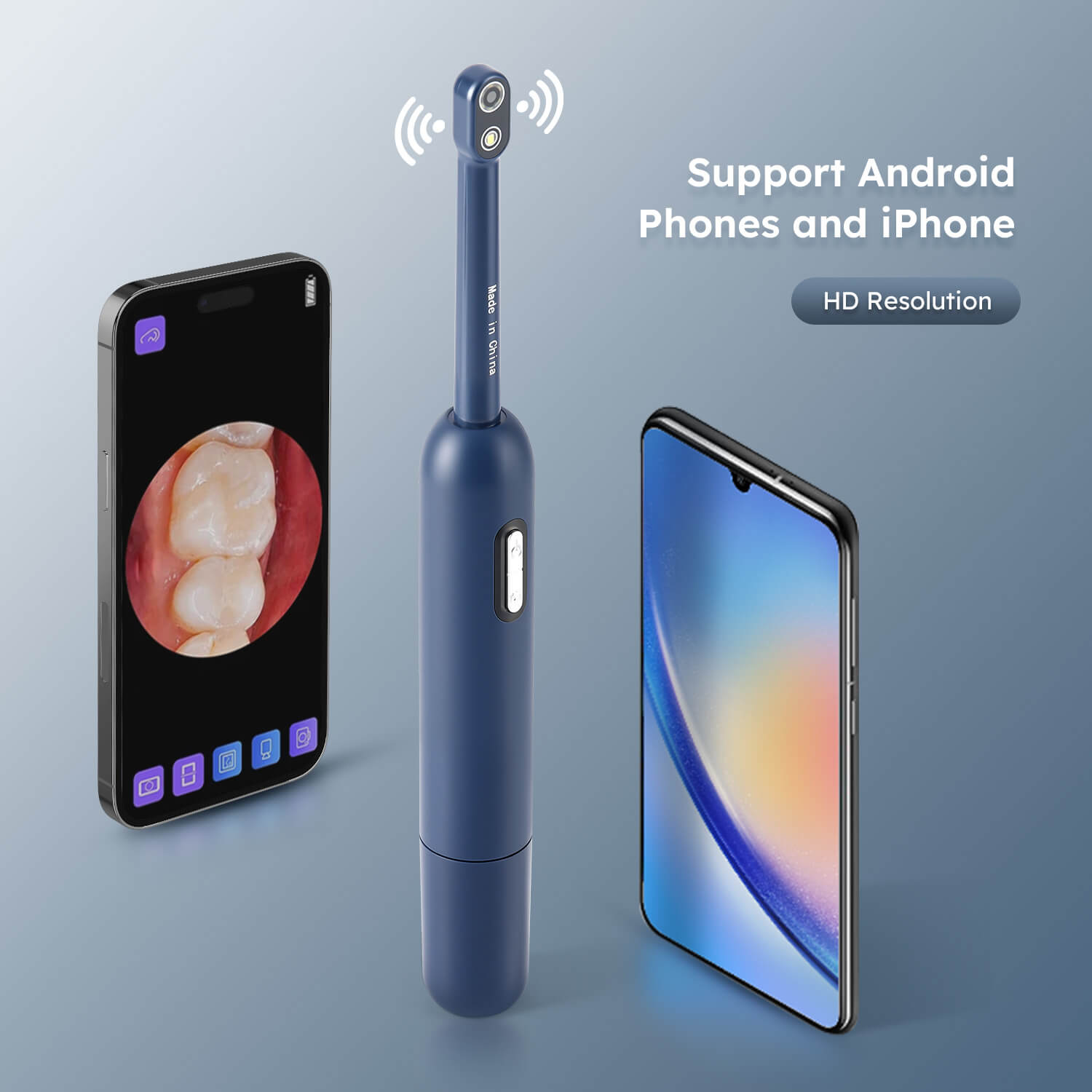 Dental Intraoral Digital Imaging Camera WiFi 7 Cold LED Light 1/4 CMOS Sensor - azdentall.com