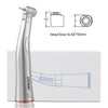 AZDENT Dental 1:5 Increasing Fiber Optic Electric Contra Angle Handpiece Stainless Steel Body Ceramic Bearing Internal Four Way Spray- azdentall.com