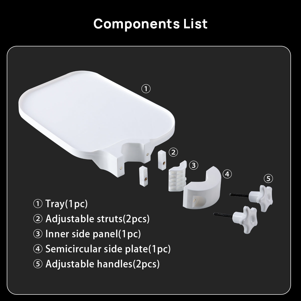 Dental Plastic Post Mounted Tray Table Chair Accessories - azdentall.com