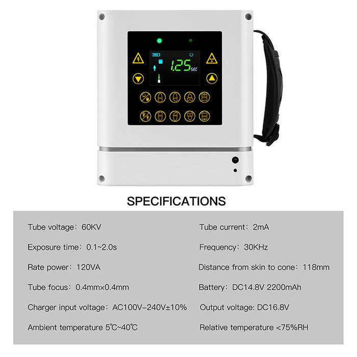 Dental Handheld Portable X Ray Machine High Frequency RAY-200 - azdentall.com