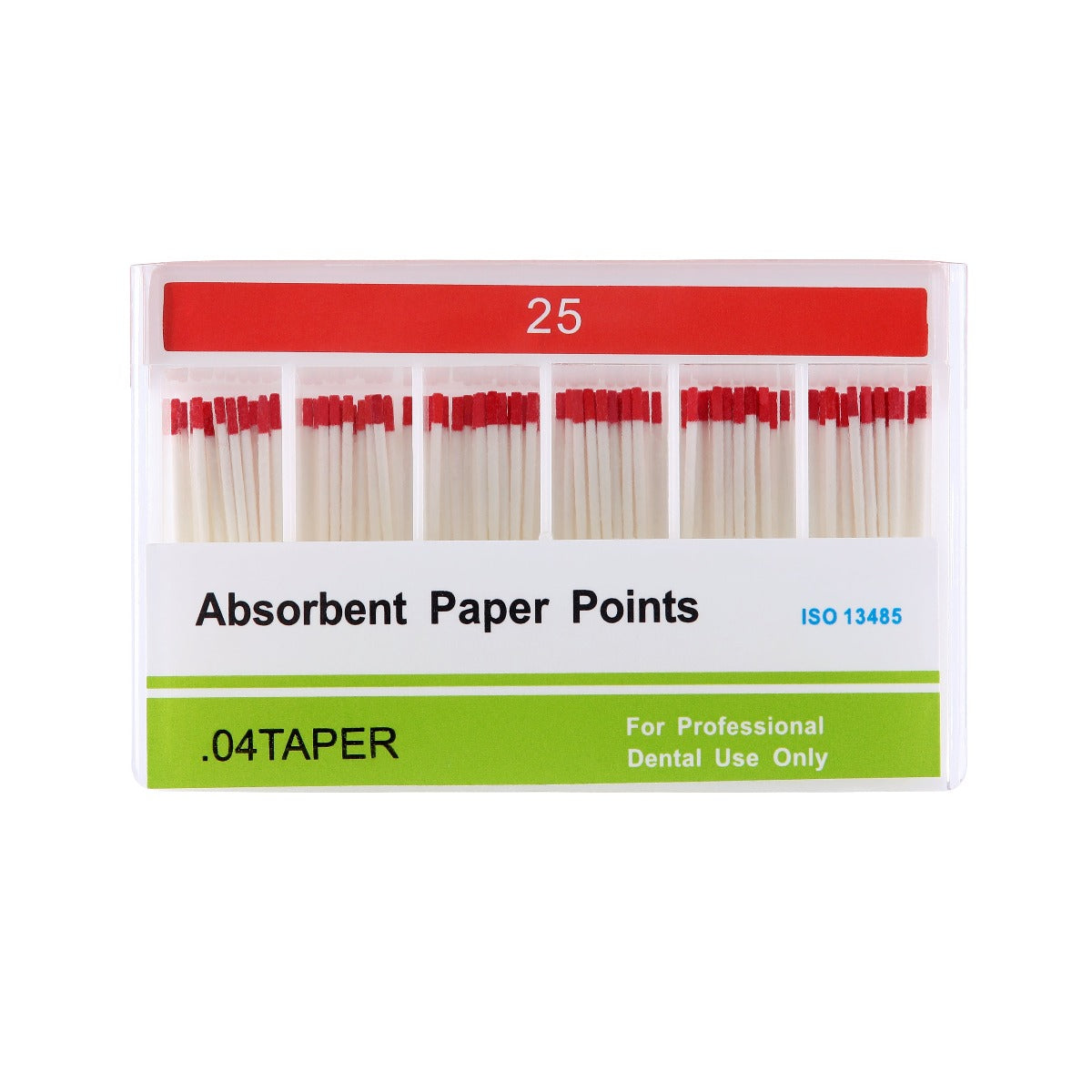 Absorbent Paper Points #25 Taper Size 0.04 Color Coded 100/Box - azdentall.com