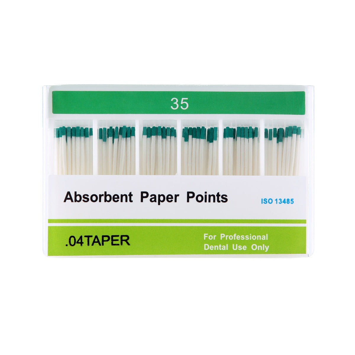 Absorbent Paper Points #35 Taper Size 0.04 Color Coded 100/Box - azdentall.com