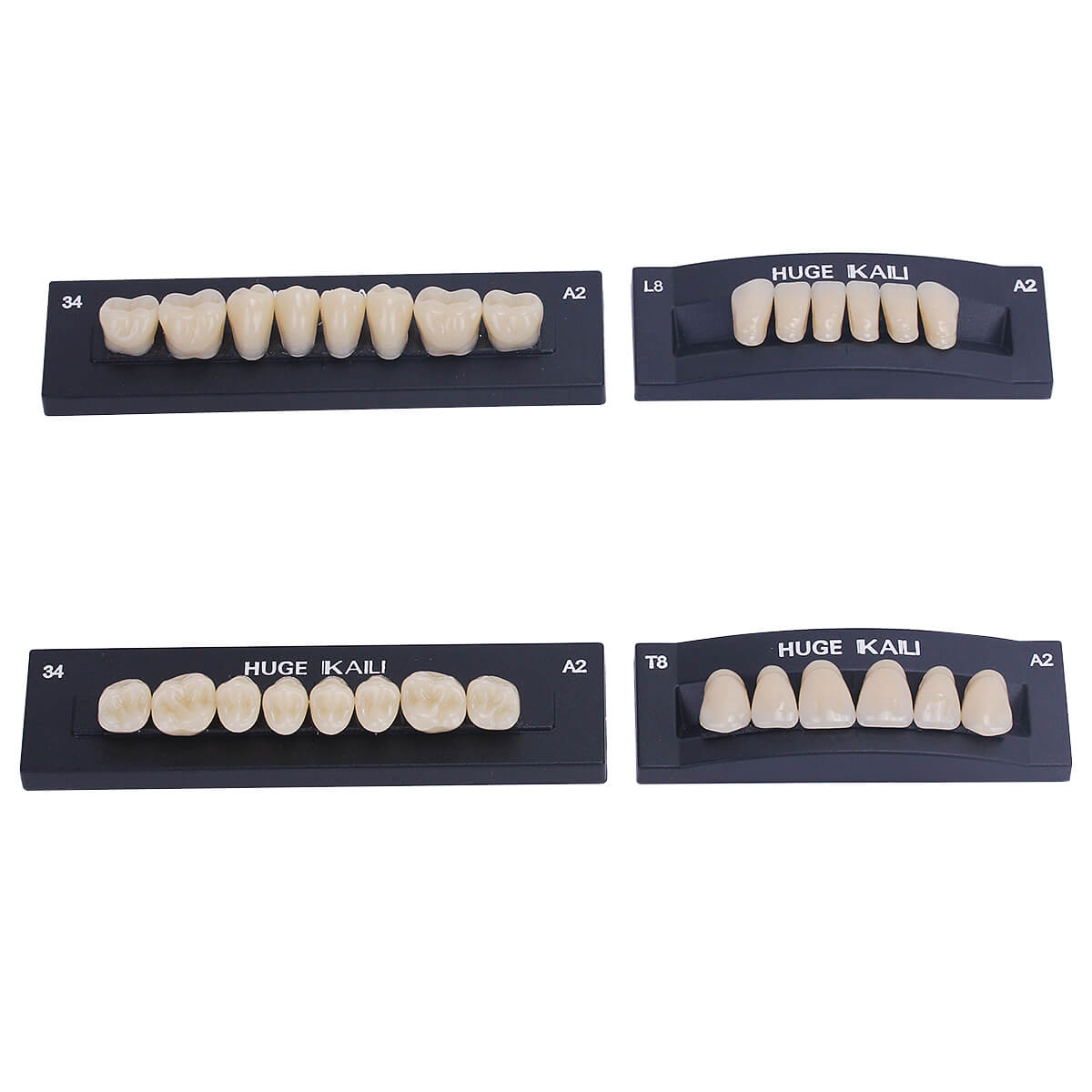 Dental Synthetic Polymer Teeth Resin Denture A1/A2/A3 28 Teeth/Set - azdentall.com