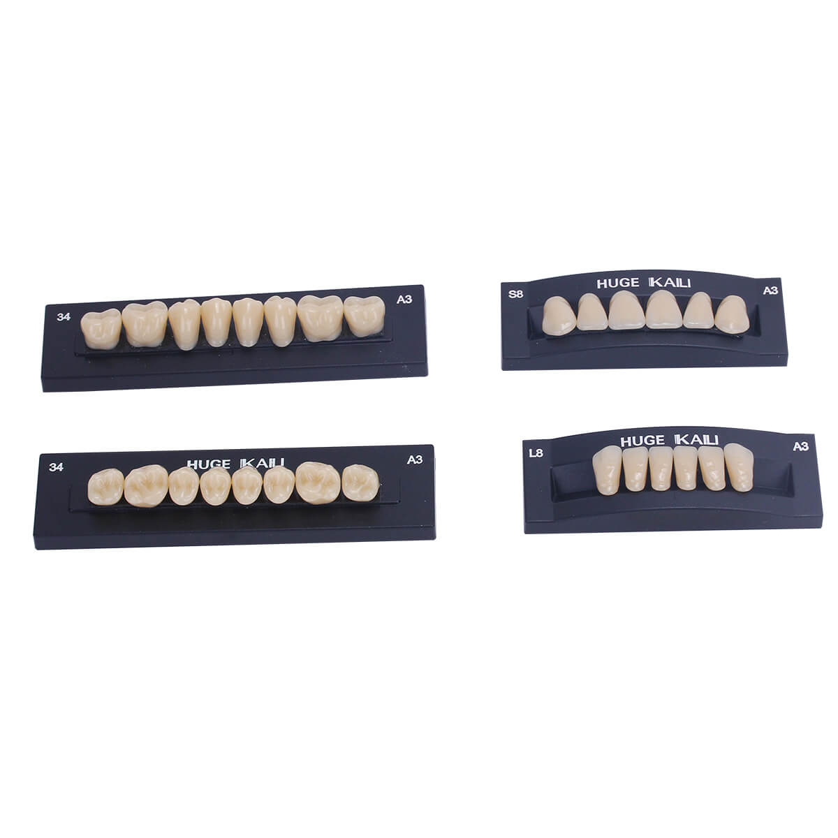 Dental Synthetic Polymer Teeth Resin Denture A1/A2/A3 28 Teeth/Set - azdentall.com