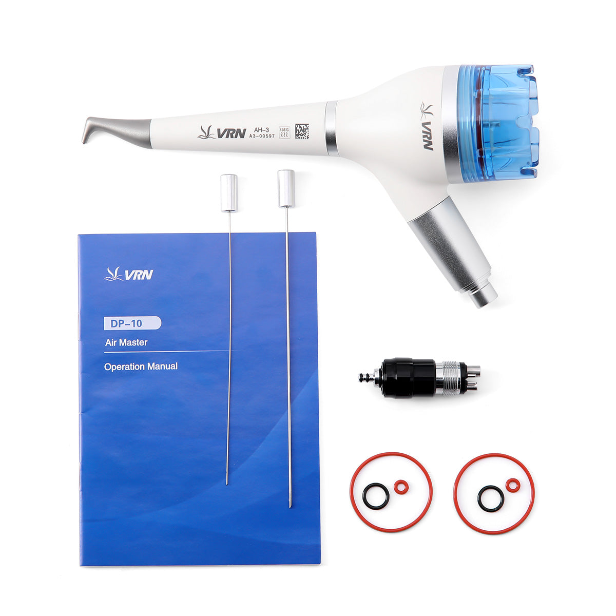 Dental Air Polisher Teeth Polishing Handpiece Whitening Spary Detachable 360° Rotating Handpiece With Quick Coupler 2/4 Hole - azdentall.com