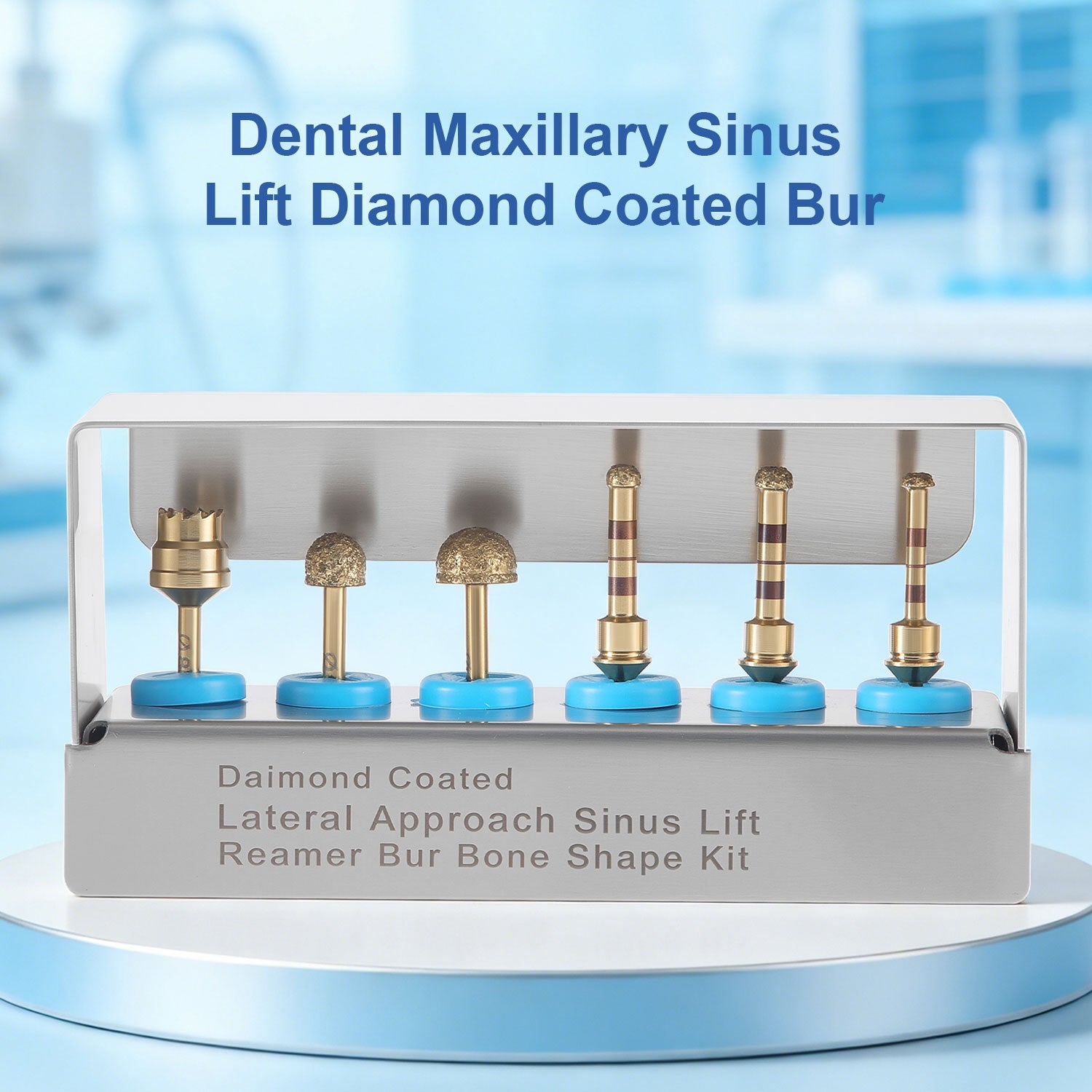 Dental Maxillary Sinus External Lifting Drill Diamond Coated Bur 6pcs/Set - azdentall.com