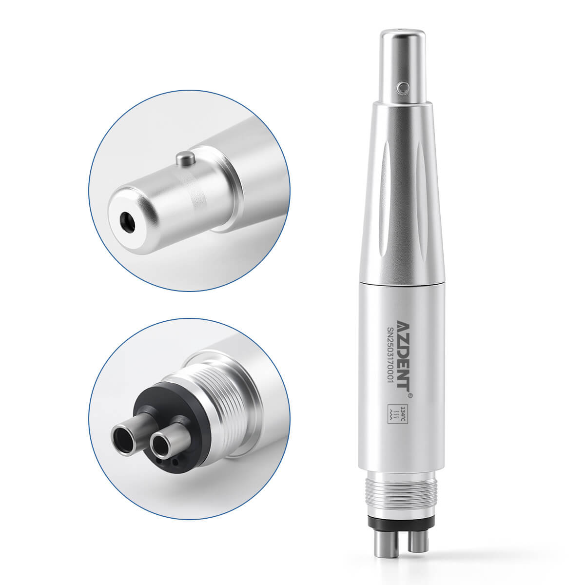 AZDENT Dental Hygiene Prophy Handpiece Air Motor 4 Holes with 3 Nose Cones - azdentall.com